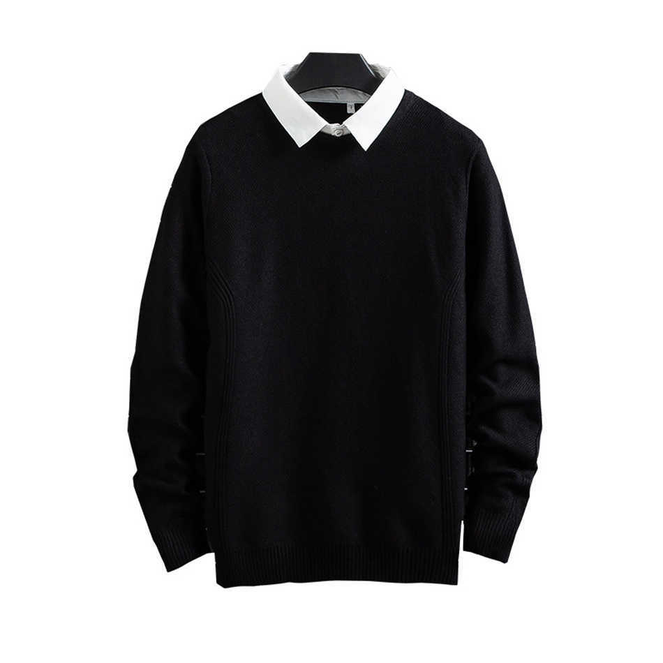 Mens Sweatersmen's Twopiece Pullover Sweater, Long Sleeved Plain Sweater, Fashion, Autumn, White;black
Mens Sweatersmen's Twopiece Pullover Sweater, Long Sleeved Plain Sweater, Fashion, Autumn, White;black