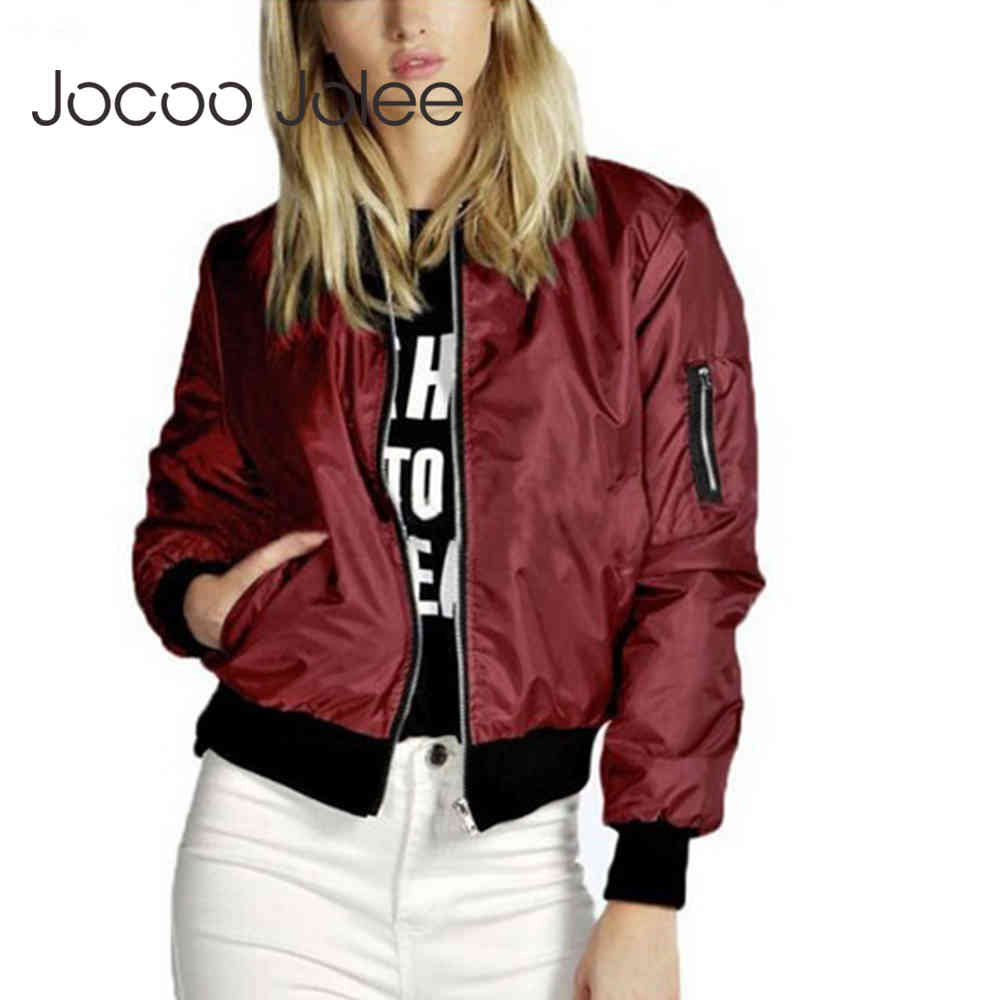 Women Thin Jackets Fashion Basic Bomber Jacket Long Sleeve Coat Casual Windbreaker Stand Collar Slim Outerwear 210428