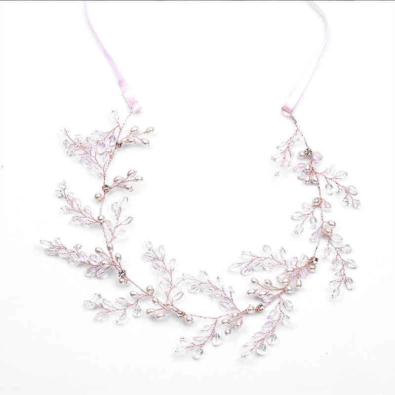 Wedding Hair Jewelry Accessories Tuan Ming Headdress Selling Rose Gold Crystal Band Dress Bride