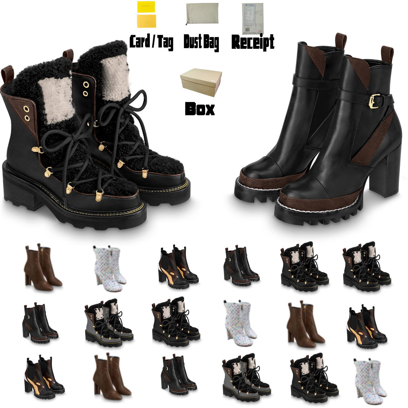 Designer Lace-Up Boots Women Booties Luxurys Leather Martin Shoes Classic Basic High Heel Pumps Boot Vintage Increase in Height Martin Boots, #7410
Designer Lace-Up Boots Women Booties Luxurys Leather Martin Shoes Classic Basic High Heel Pumps Boot Vintage Increase in Height Martin Boots, #7410