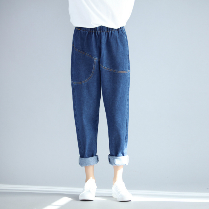 Women's Jeans Boyfriend For Women Haren Pants Spring Summer Elastic Mid Waist Loose Casual Female Pocket Denim Trousers 1QZQ, Blue
Women's Jeans Boyfriend For Women Haren Pants Spring Summer Elastic Mid Waist Loose Casual Female Pocket Denim Trousers 1QZQ, Blue
