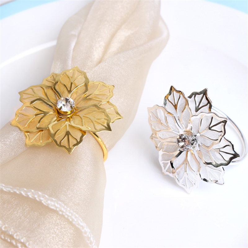 Flower Napkin Rings for Wedding Napkin Holders