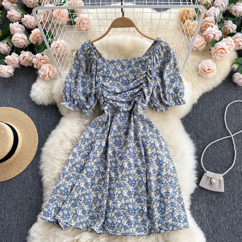 Women Printing Ruffles Pleated Dress Square Collar Short Sleeve Arrivals Lady Sexy Fashion Spring Summer 11D572 210525, Pink
Women Printing Ruffles Pleated Dress Square Collar Short Sleeve Arrivals Lady Sexy Fashion Spring Summer 11D572 210525, Pink