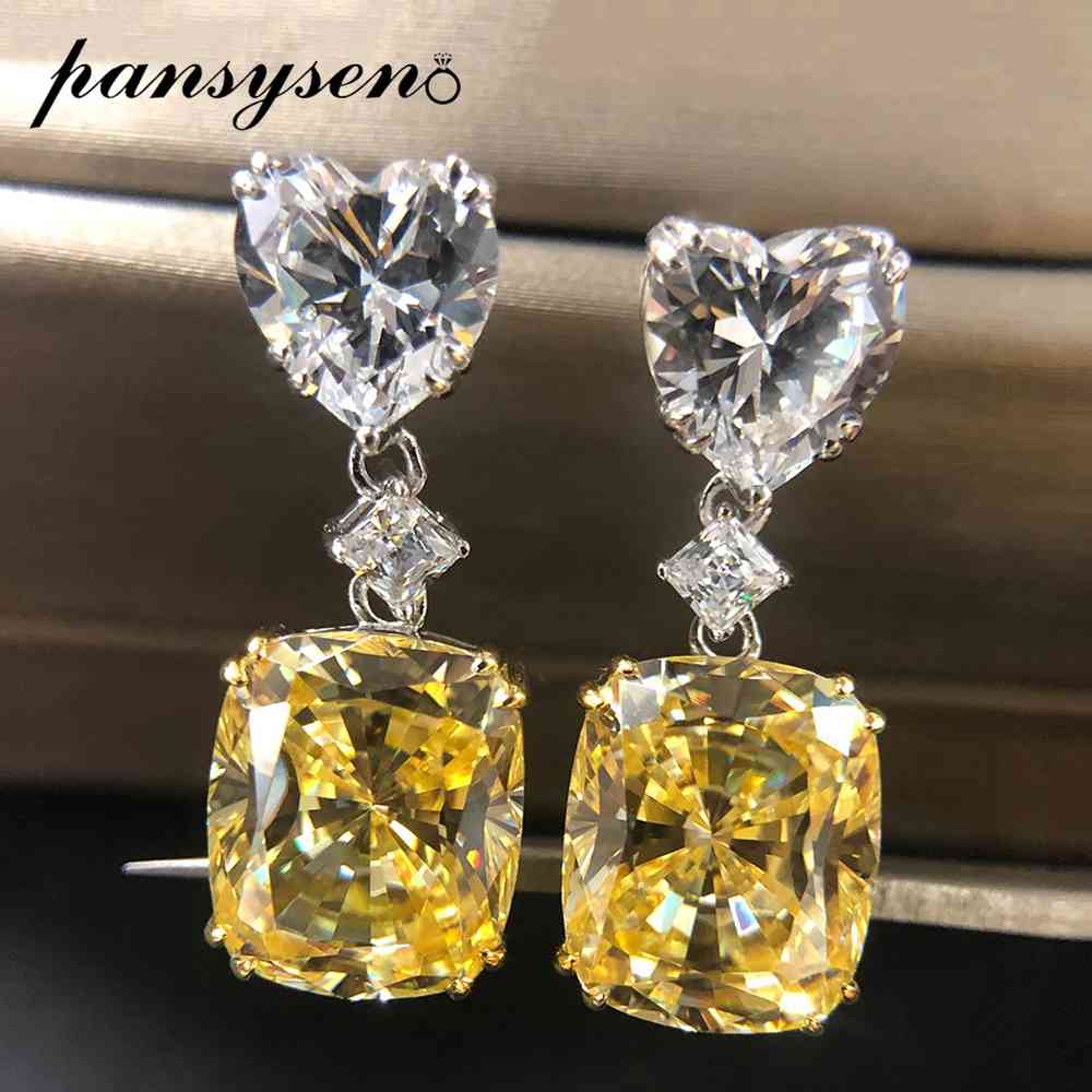 PANSYSEN Sparking Created Moissanite Citrine For Women 100% 925 Sterling Silver Diamond Drop Earrings whole
PANSYSEN Sparking Created Moissanite Citrine For Women 100% 925 Sterling Silver Diamond Drop Earrings whole