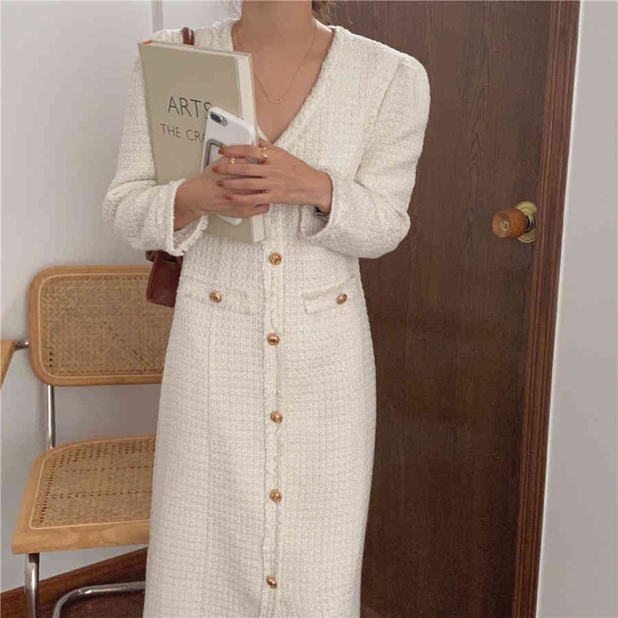 S-M Plus Size Spring Dress Girls Boho Solid Female Vintage Party Oversize Long Sleeve Women es Robe Vestido 210423