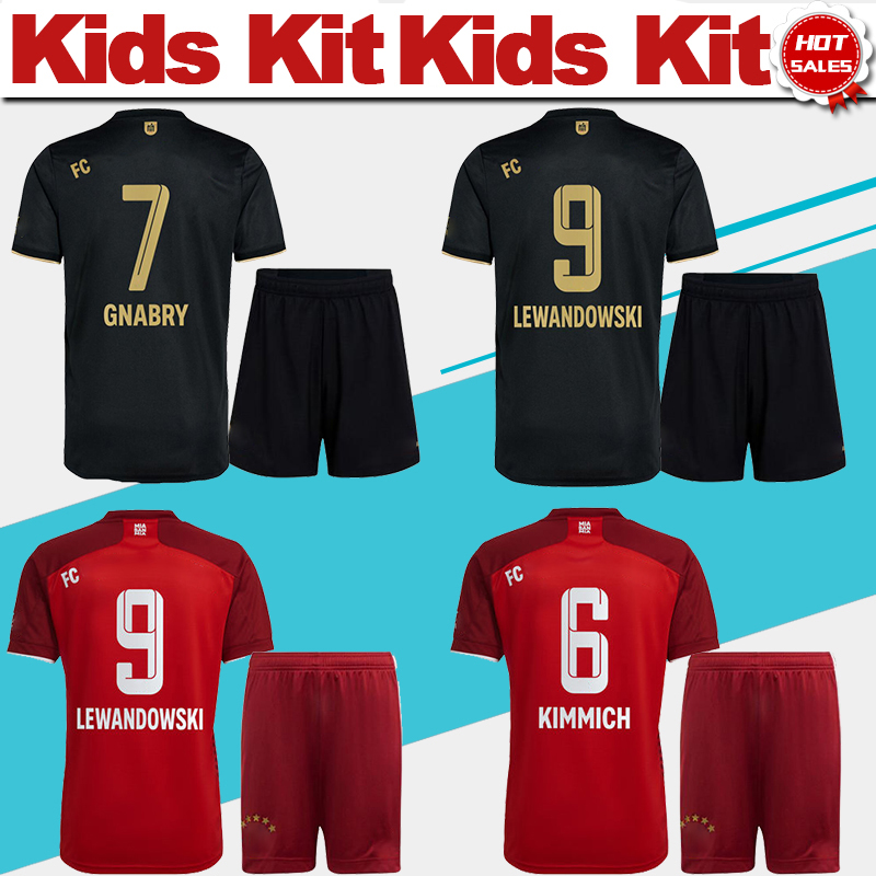 5 Stars 2021 2022 Kids Kit LEWANDOWSKI GNABRY SANE Soccer Jersey Home Red 21/22 Away Black Child Soccer Shirt KIMMICH COMAN Boys Suit Football Uniforms With Shorts
5 Stars 2021 2022 Kids Kit LEWANDOWSKI GNABRY SANE Soccer Jersey Home Red 21/22 Away Black Child Soccer Shirt KIMMICH COMAN Boys Suit Football Uniforms With Shorts