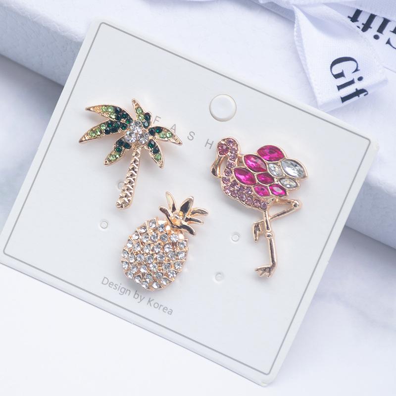 Pins, Brooches Women Coconut Tree Rhinestone Pins Scarf Clip Jewelry Bird Brooch Pin Clothing Pineapple Fruit
Pins, Brooches Women Coconut Tree Rhinestone Pins Scarf Clip Jewelry Bird Brooch Pin Clothing Pineapple Fruit