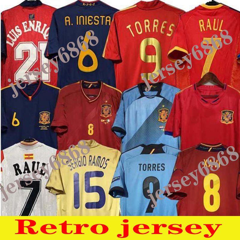 2010 Spain retro SOCCER jersey 1996 1994 RAUL XAVI Hierro LUIS ENSRIQUE ALONSO Caminero Iniesta PUYOL PIQUE David Villa TORRES 2008 2012 2002 Guerrero Sergi, 1996 home
2010 Spain retro SOCCER jersey 1996 1994 RAUL XAVI Hierro LUIS ENSRIQUE ALONSO Caminero Iniesta PUYOL PIQUE David Villa TORRES 2008 2012 2002 Guerrero Sergi, 1996 home