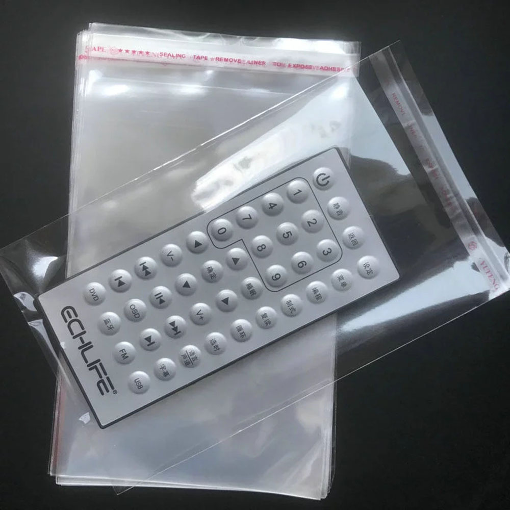 100pcs/Lot Transparent Self Adhesive Seal Bags OPP Plastic Cellophane Bags Gifts Candy Bag & Pouch Jewelry Packaging Bags Wholesale Price