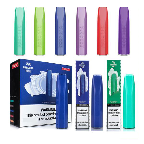 

GEEK BAR Pro Disposable Vape E cigarettes 575 1500 Puffs Pen 4.5ml Prefilled pods Cartridge 850mAh Battery Starter Kit VS air bar box