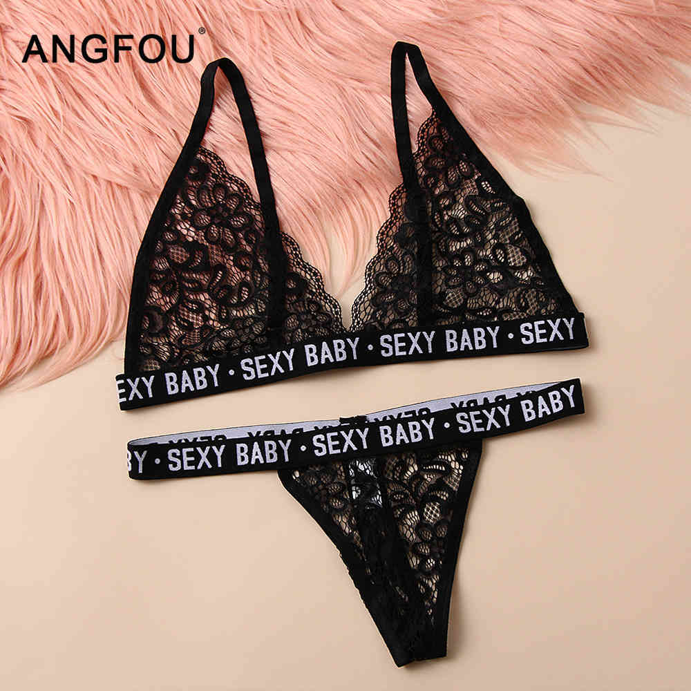 Sexy Bra Set Women Push up Lace Underwear Panties Set Thin Breathable Bra Set Jacquard Sexy Underwear Plus Size Lingere 210515