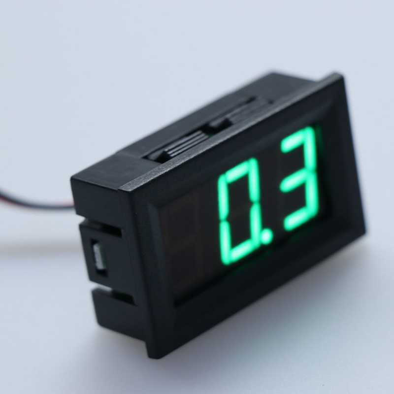Dc 0-100V 3-wire Voltmeter Led 0.56in Digital Voltage Meter Panel Monitor Tester Tool