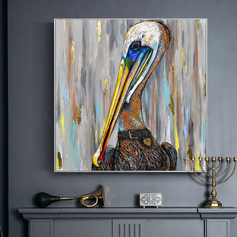 Oil Painting Bird On Canvas Animal And Prints Canvas Pictures Wall Art For Living Room Medern Home Decoration