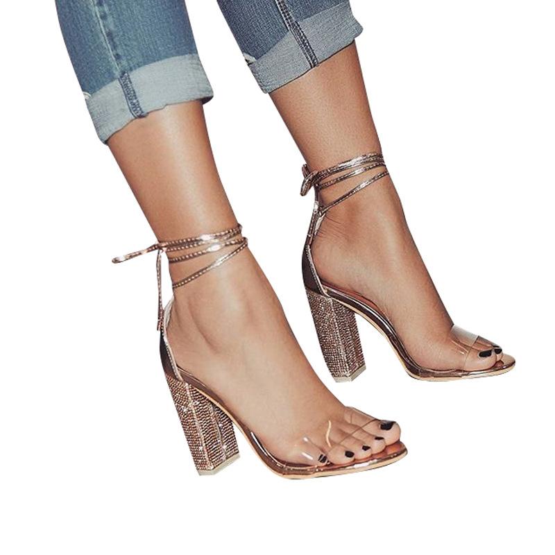 Sandals Sexy Women Heeled Bandage Rhinestone Ankle Strap Pumps Super High Heels Square Lady Shoes Size 43 Zapatillas Mujer, Black
Sandals Sexy Women Heeled Bandage Rhinestone Ankle Strap Pumps Super High Heels Square Lady Shoes Size 43 Zapatillas Mujer, Black