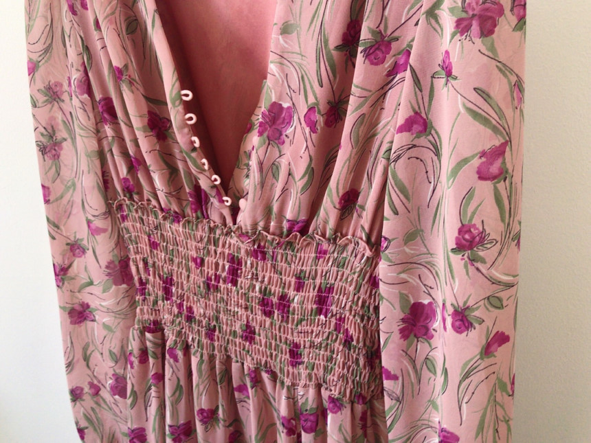 Elegant Women Chiffon Dress Autumn Fashion Female Long Sleeve Vintage Floral Print High waist Casual Chic Dresses 210518