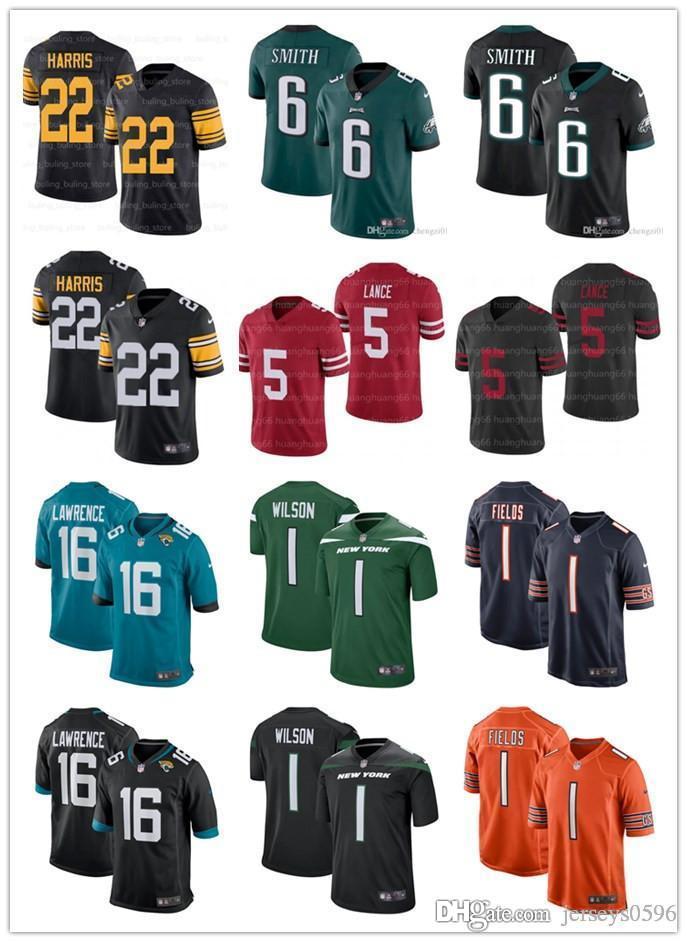 2021 Draft Jersey 22 Najee Harris 16 Trevor Lawrence 5 Trey Lance 1 Zach Wilson 1 Justin Fields 6 DeVonta Smith Football Jerseys, Black;red
2021 Draft Jersey 22 Najee Harris 16 Trevor Lawrence 5 Trey Lance 1 Zach Wilson 1 Justin Fields 6 DeVonta Smith Football Jerseys, Black;red