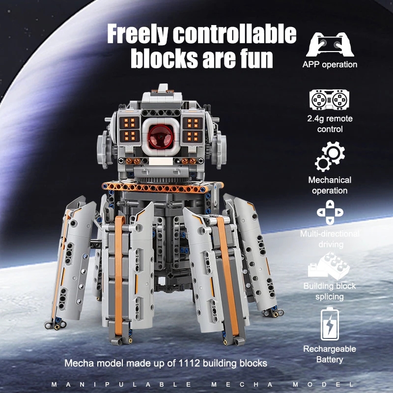 MOULD KING The APP RC Motor Uranus Heka Building Blocks Star Plan Model Assembly Bricks Kid Educational Birthday Toys Christmas Gifts