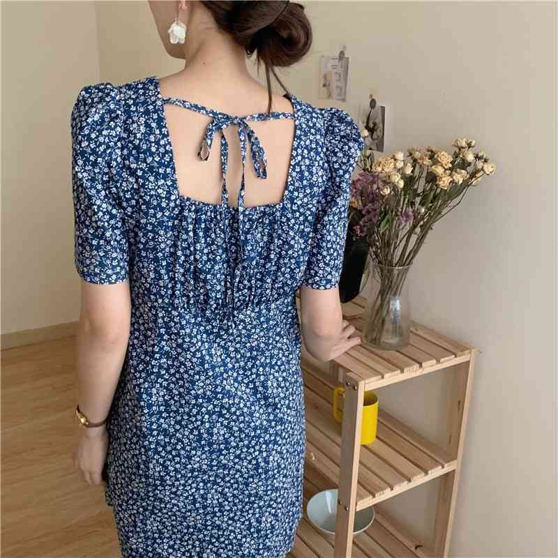 Plus Size Summer Girls Party Print Female Vintage Dress Black Oversize Short Sleeve Women Dresses Robe Vestido 210417Z