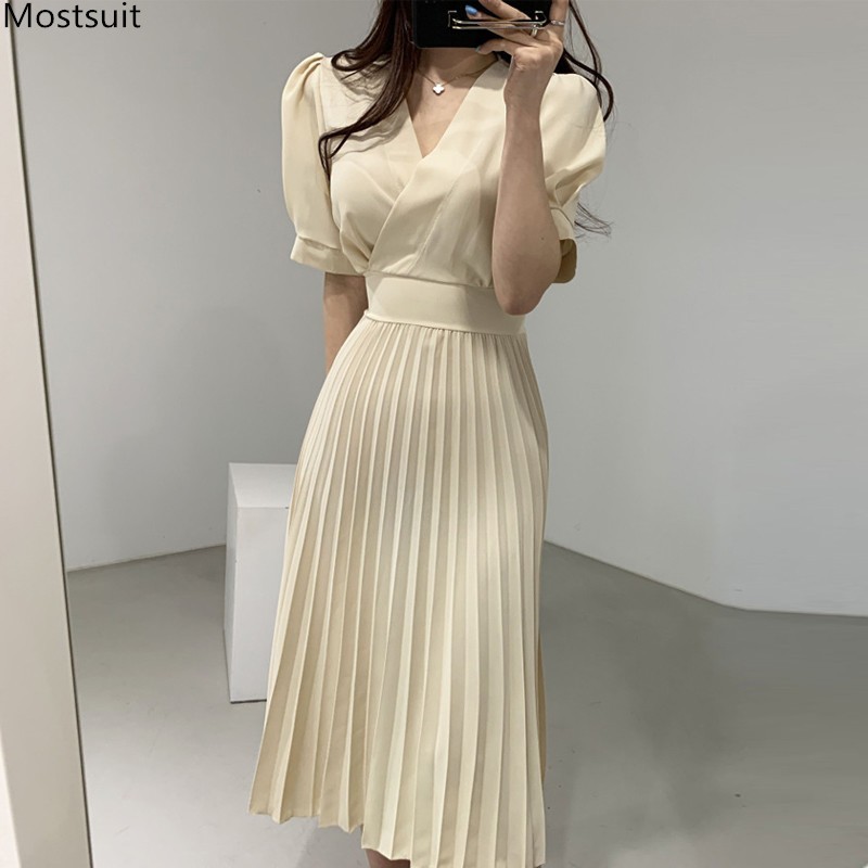 Summer Women Long Dress Korean Elegant Short Sleeve V-neck Tunic Lace Up Slim Pleated Dresses Vestido Mujer 210518, Gray
Summer Women Long Dress Korean Elegant Short Sleeve V-neck Tunic Lace Up Slim Pleated Dresses Vestido Mujer 210518, Gray