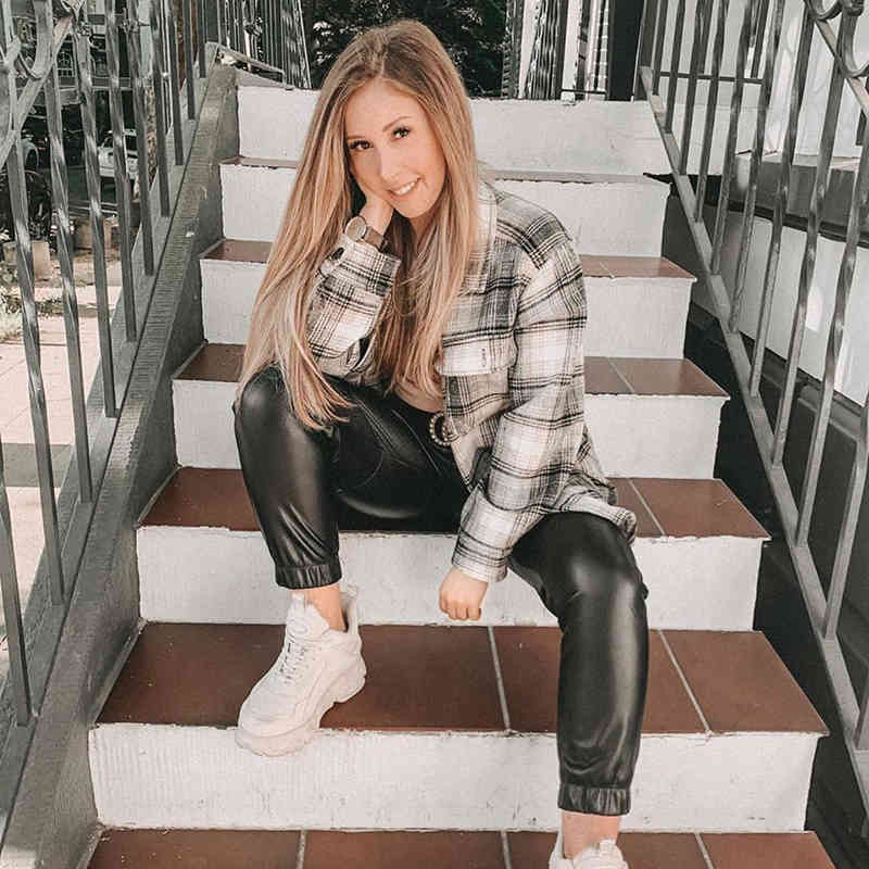 vintage women loose plaid soft thick shirts fashion ladies streetwear woolen shirt casual female outfits girls chic 210430