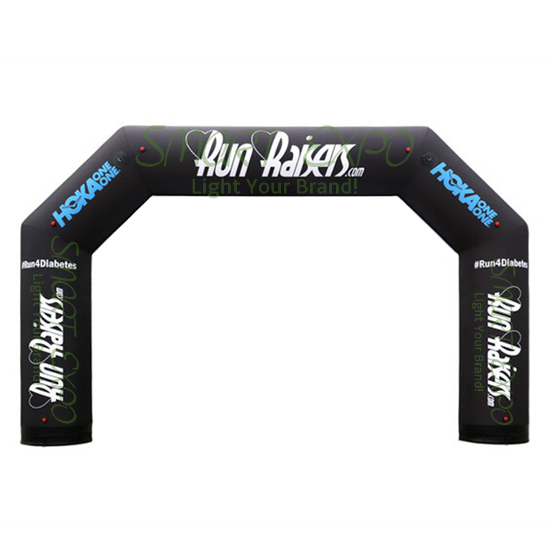 Inflatable Archway Airtight Type 0.9xW8xH4.5m with Custom Full Color Print E-Pump Accessories Carry Bag