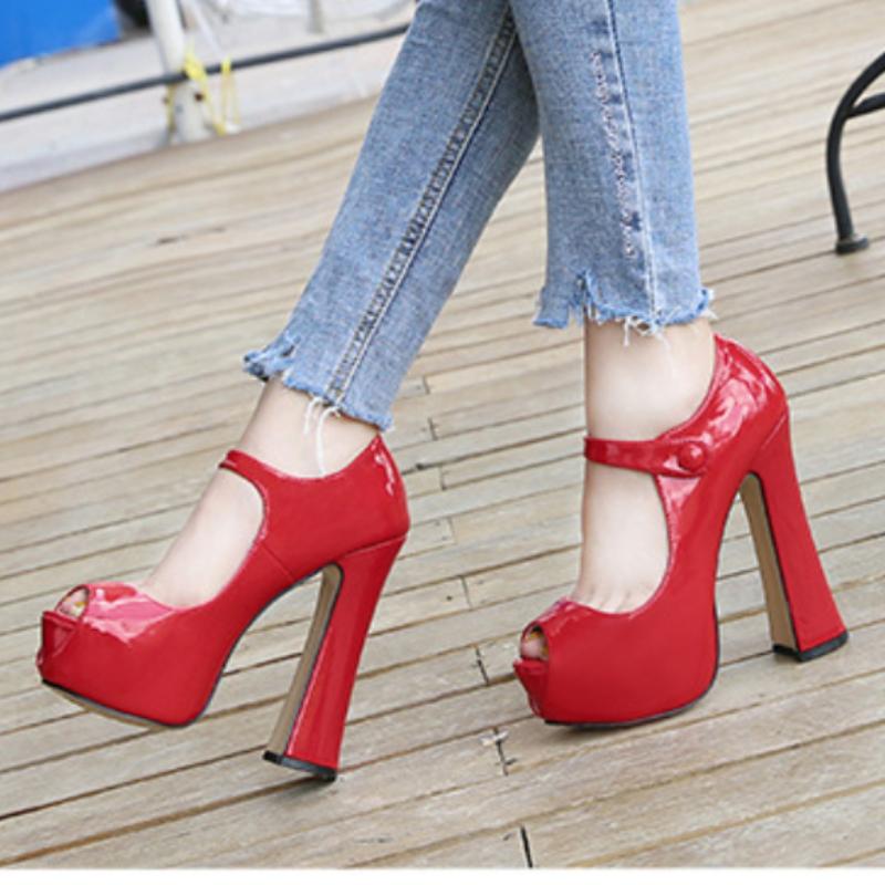 Dress Shoes Sexy Women Peep Toe Pumps Platform Red Black Nude Leopard High Heels 14 CM Hoof Heel Women's Patent Leather, Leopard flock
Dress Shoes Sexy Women Peep Toe Pumps Platform Red Black Nude Leopard High Heels 14 CM Hoof Heel Women's Patent Leather, Leopard flock