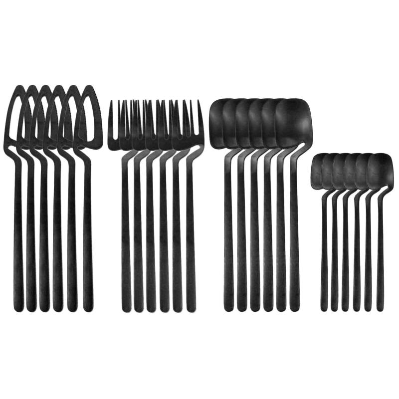 Dinnerware Sets 24pcs Rainbow Dining Knife Spoon Fork 304 Stanless Steel Flatware Table Black Cutlery Ice Cream Dessert Coffee
Dinnerware Sets 24pcs Rainbow Dining Knife Spoon Fork 304 Stanless Steel Flatware Table Black Cutlery Ice Cream Dessert Coffee