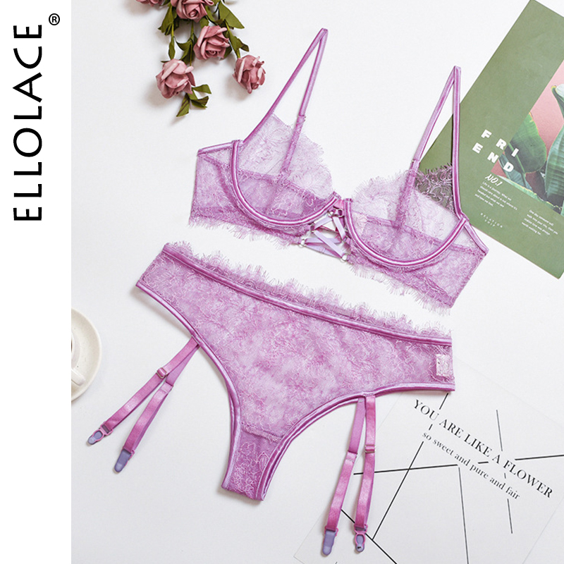 Lingerie Sexy Lace Womens Underwear Set Push Up Bra and Panties Transparent Bra Lenceria Purple Bra and Panty Set, Red
Lingerie Sexy Lace Womens Underwear Set Push Up Bra and Panties Transparent Bra Lenceria Purple Bra and Panty Set, Red