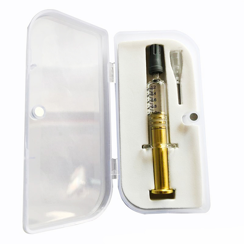 Golden Silver Color Plunger Vape 1ml Glass Syringe Disposable Cartridge m6t th205 Tank Luer Lock Head D8 Oil Clear Injector with Box Package
Golden Silver Color Plunger Vape 1ml Glass Syringe Disposable Cartridge m6t th205 Tank Luer Lock Head D8 Oil Clear Injector with Box Package
