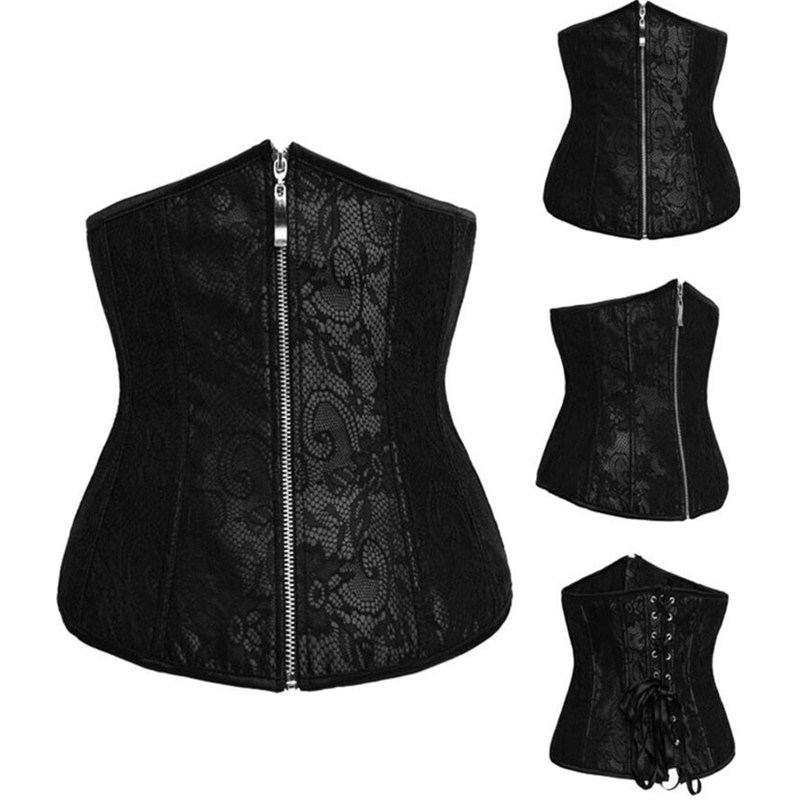 Woman Bustiers Flower Vintage Lace Up Corsets for Women Zipper Waist Boned Bustier Corset Overbust Body Shaper Sexy Lingerie Red Black Corse, As show
Woman Bustiers Flower Vintage Lace Up Corsets for Women Zipper Waist Boned Bustier Corset Overbust Body Shaper Sexy Lingerie Red Black Corse, As show