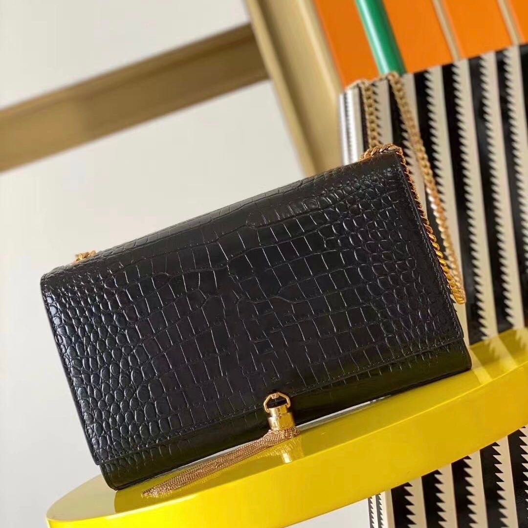 Designer handbag Alligator shoulder bags Tassel women cross body chain bag clutch kate flap Leather Luxury handbags Satchel messenger Crocodile card holder purse, Extra shipping (not for sale)
Designer handbag Alligator shoulder bags Tassel women cross body chain bag clutch kate flap Leather Luxury handbags Satchel messenger Crocodile card holder purse, Extra shipping (not for sale)