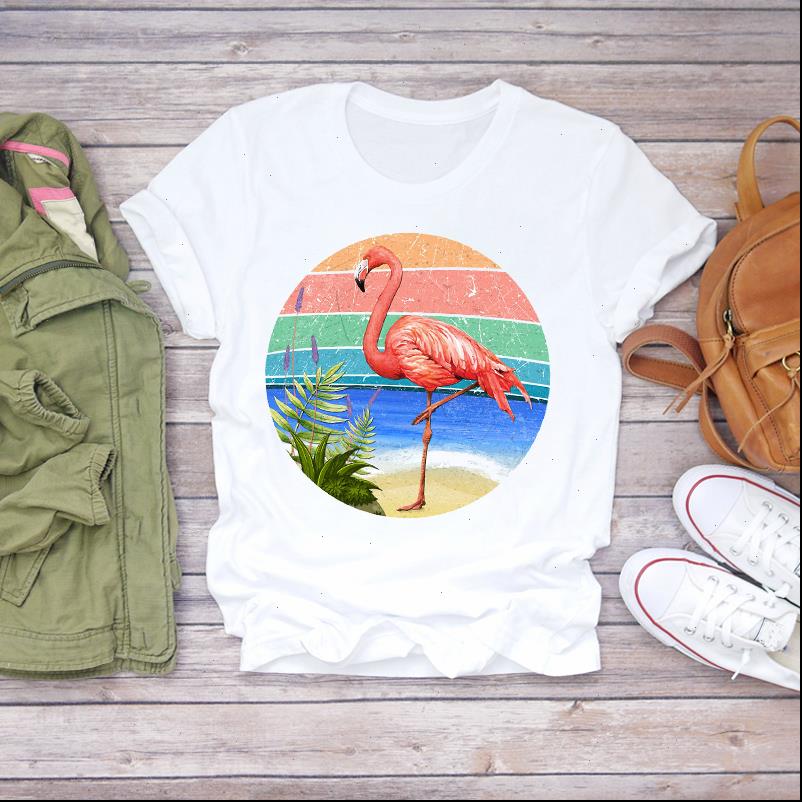 women cute cartoon flower striped flamingo beach summer shirt ladies womens t shirts graphic female tee, White
women cute cartoon flower striped flamingo beach summer shirt ladies womens t shirts graphic female tee, White
