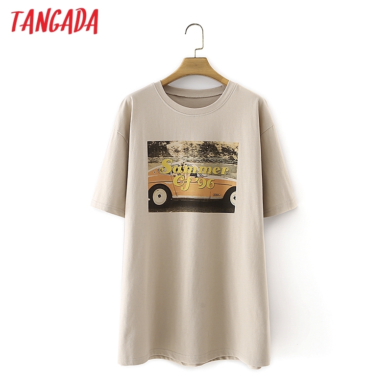 Women Po Print T Short Sleeve O Neck Tees Ladies Casual Tee Shirt Street Wear Top 2M134 210416