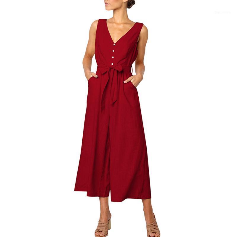 Women' Jumpsuits & Rompers Womail Sexy Elegante For Women 2021 Summer Beach Romper Womens Jumpsuit Button Backles Mono Mujer Largo, Bk
Women' Jumpsuits & Rompers Womail Sexy Elegante For Women 2021 Summer Beach Romper Womens Jumpsuit Button Backles Mono Mujer Largo, Bk