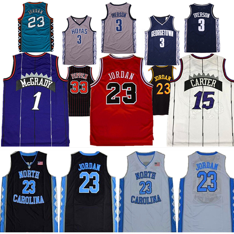 NCAA 1 McGrady North Carolina Basketball Jerseys UNC Tar Heels 23 Michael Vince 15 Carter Tracy 33 Pippen Iverson Jersey Wear shirt Athletic, Black;red
NCAA 1 McGrady North Carolina Basketball Jerseys UNC Tar Heels 23 Michael Vince 15 Carter Tracy 33 Pippen Iverson Jersey Wear shirt Athletic, Black;red
