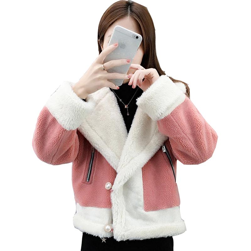 Women's Fur & Faux Autumn Winter Clothing 2021 Lamb Wool Coat Women Short Loose Knitted One Thick Cardigan Parker Coats Overcoat, Black
Women's Fur & Faux Autumn Winter Clothing 2021 Lamb Wool Coat Women Short Loose Knitted One Thick Cardigan Parker Coats Overcoat, Black