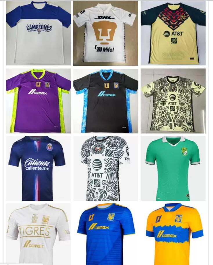 21 22 Guadalajara Chivas Tigres Soccer jerseys Club America Cruz Azul UANL UNAM Santos Laguna 2021 2022 Liga MX Football Shirt Xolos Tijuana
21 22 Guadalajara Chivas Tigres Soccer jerseys Club America Cruz Azul UANL UNAM Santos Laguna 2021 2022 Liga MX Football Shirt Xolos Tijuana