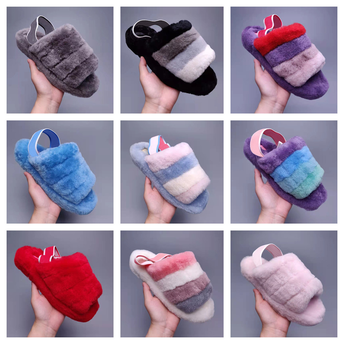 High Quality women furry slippers fluff slides sandal Australia fuzzy soft house ladies womens shoes fur fluffy sandals mens winter sli, Black
High Quality women furry slippers fluff slides sandal Australia fuzzy soft house ladies womens shoes fur fluffy sandals mens winter sli, Black