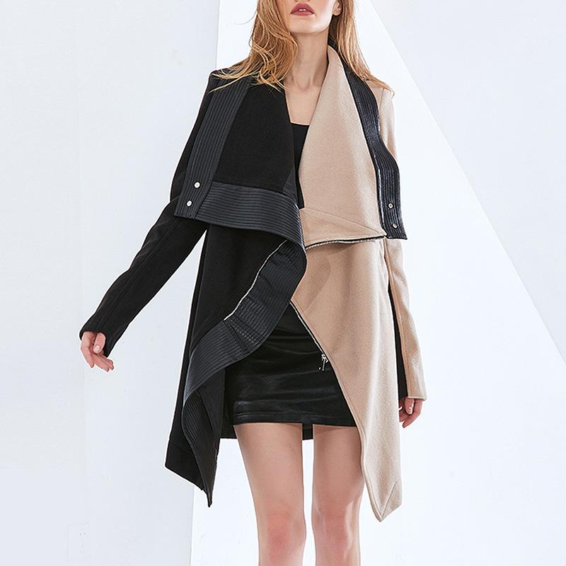 Women' Wool & Blends Woollen Overcoat Middle Length 2021 Style Temperament Design Irregular Stitching Thickened Woolen Fashion, Graph coloring
Women' Wool & Blends Woollen Overcoat Middle Length 2021 Style Temperament Design Irregular Stitching Thickened Woolen Fashion, Graph coloring