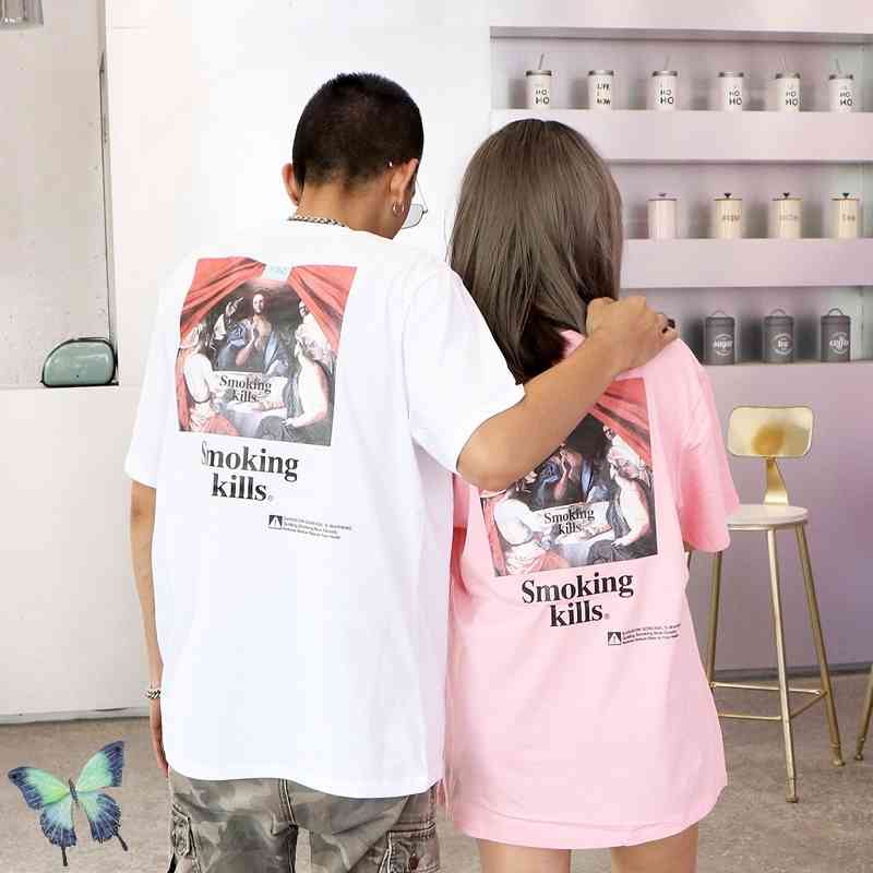 #FR2 Rabbits Two Summer Shirt No Smoking Men Women Fashion Cotton Church Religious Kills -shirts 210420