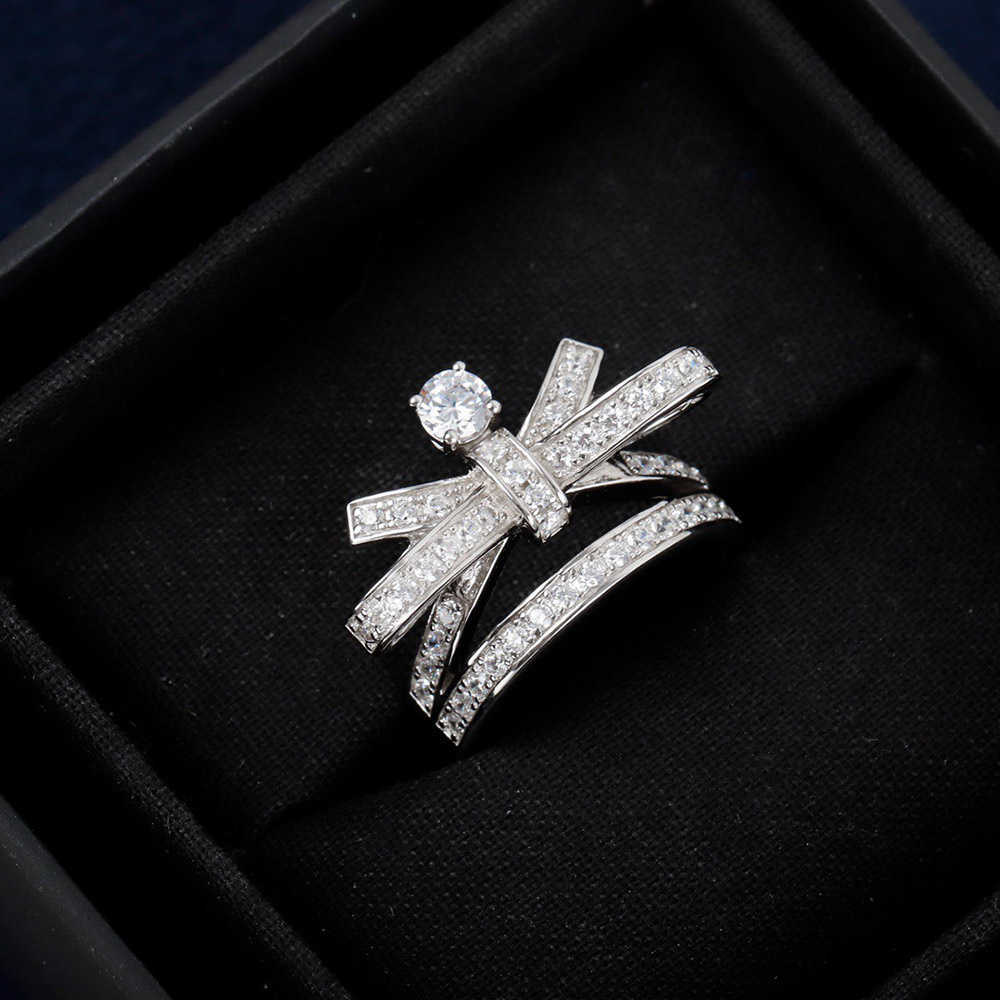 Fashion Sweet Bow Ring AAA Zircon Women's Luxurious Electroplated Platinum Valentine's Party Silver 925 Anime Wholesale Jewelry
Fashion Sweet Bow Ring AAA Zircon Women's Luxurious Electroplated Platinum Valentine's Party Silver 925 Anime Wholesale Jewelry