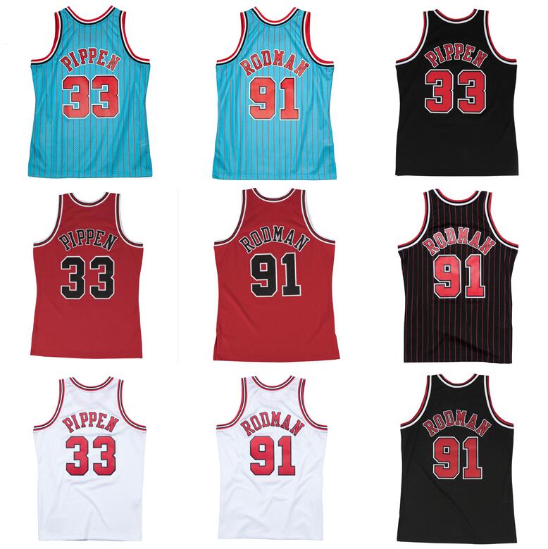 Basketball Jerseys Scottie Pippen #33 Dennis Rodman #91 Mitchell and Ness 97-98 retro jerseys, With logo
Basketball Jerseys Scottie Pippen #33 Dennis Rodman #91 Mitchell and Ness 97-98 retro jerseys, With logo