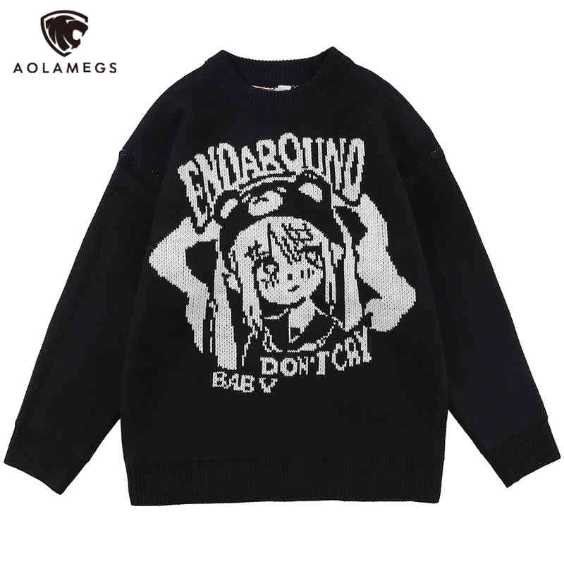aolamegs sweater japane cute girl cartoon anime knitted pullover couple loose hipster high street cool autumn men clothing, Black
aolamegs sweater japane cute girl cartoon anime knitted pullover couple loose hipster high street cool autumn men clothing, Black