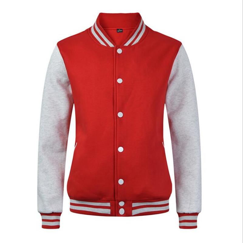 Brand White Varsity Baseball Jacket Men/Women 2021 Fashion Slim Fit Fleece Cotton College Jackets For Fall Bomber Veste Homme Men's