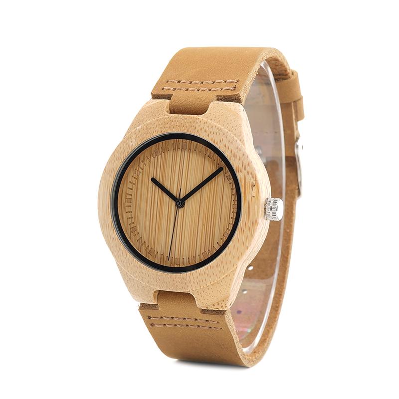 Wristwatches Men Watches Women Wooden Bamboo Watch Ladies Quartz Lover's Clock With Leather Strap As Gif
Wristwatches Men Watches Women Wooden Bamboo Watch Ladies Quartz Lover's Clock With Leather Strap As Gif