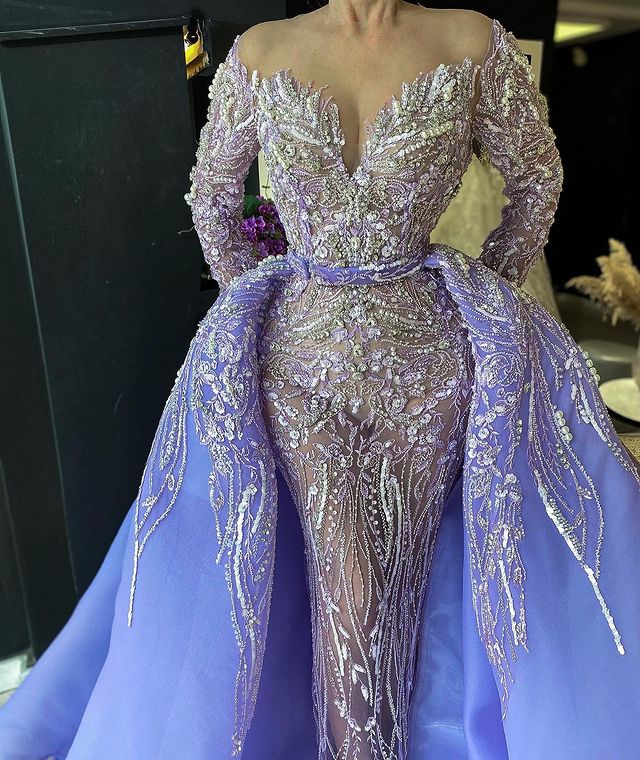 Plus Size Arabic Aso Ebi Luxurious Beaded Crystals Prom Dresses Lace Sheath Evening Formal Party Second Reception Gowns Dress ZJ606