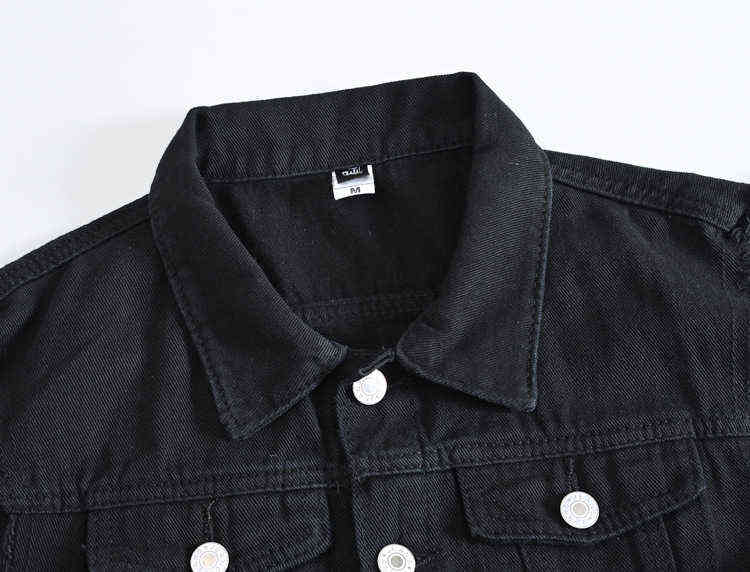 Men's Fashion Casual Black Hooded Sleeveless Vest Denim Vest Jacket Street Punk Style Denim Vest Multiple Size Options M-6XL 211119