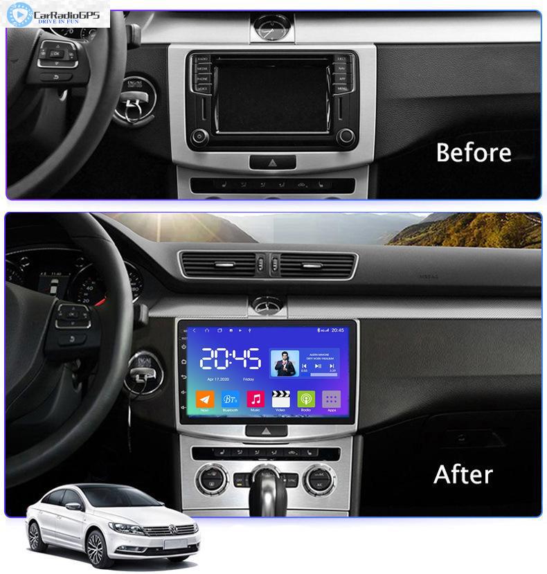 Car DVD Head Unit Player Screen GPS Navigation For VW PASSAT B7 2010 2011 2012 2013-2015 Radio The Newest Android 10 4GB+64GB OEM Service