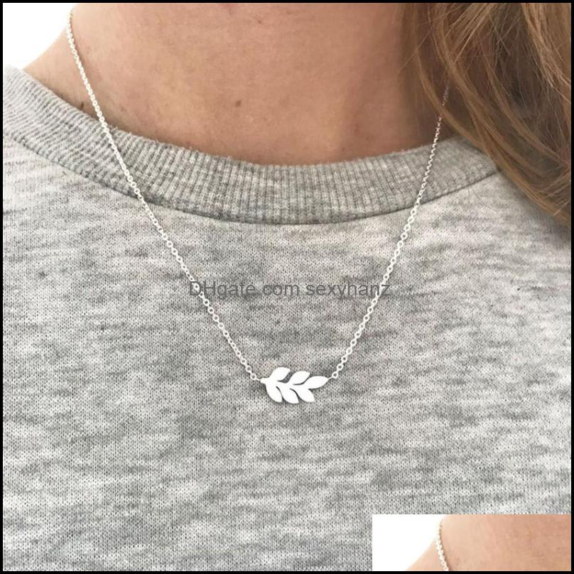 & Pendants Pendant Necklaces Fashion Bijoux Gold Color Laurel Leaf Necklace Women Boho Clavicle Chain Plant Collier Femme Stainless Steel Je
& Pendants Pendant Necklaces Fashion Bijoux Gold Color Laurel Leaf Necklace Women Boho Clavicle Chain Plant Collier Femme Stainless Steel Je
