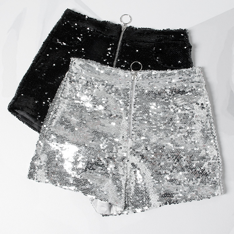 Bling Sexy Women Sequin Shorts High Waist O-Ring Zip Bodycon Shorts Feminino Skinny Party Club Festival Raves Pole Dance Shorts, Black
Bling Sexy Women Sequin Shorts High Waist O-Ring Zip Bodycon Shorts Feminino Skinny Party Club Festival Raves Pole Dance Shorts, Black